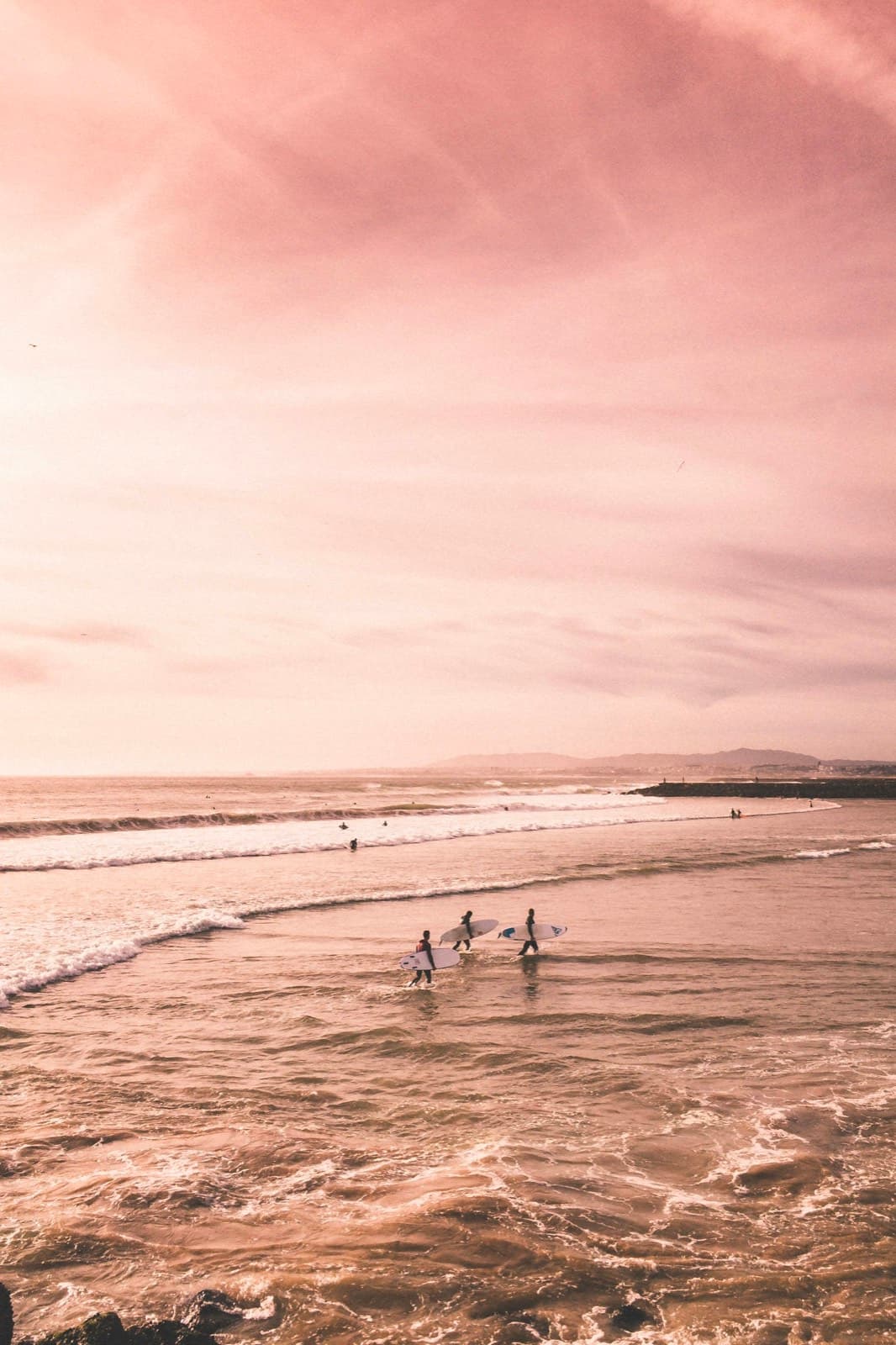 The beach in Costa da Caparica