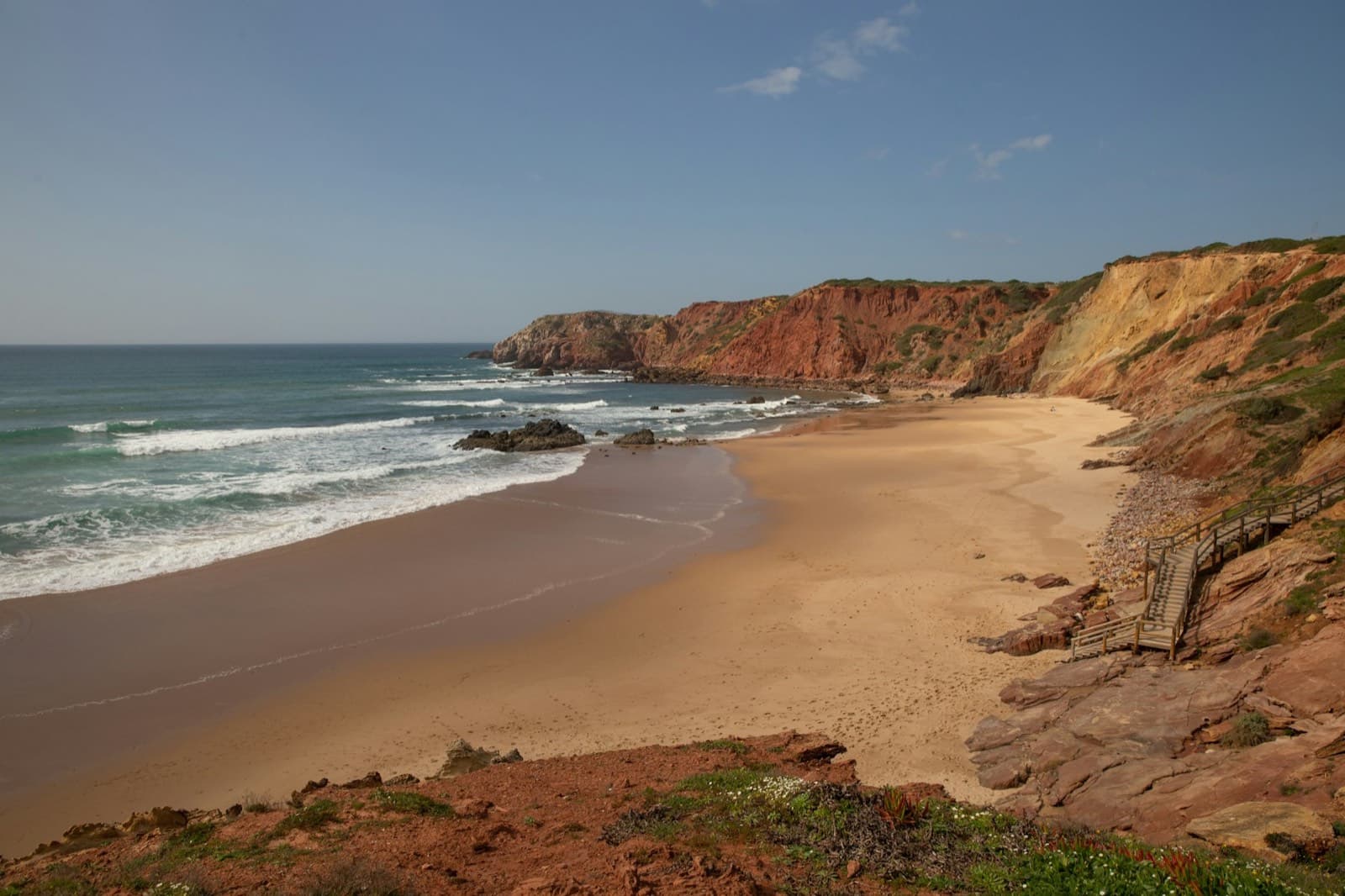 The beach at Praia do Amado