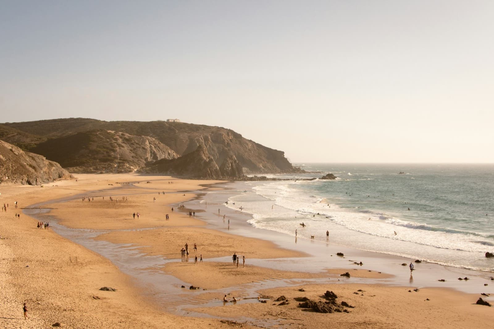 The beach at Praia do Amado